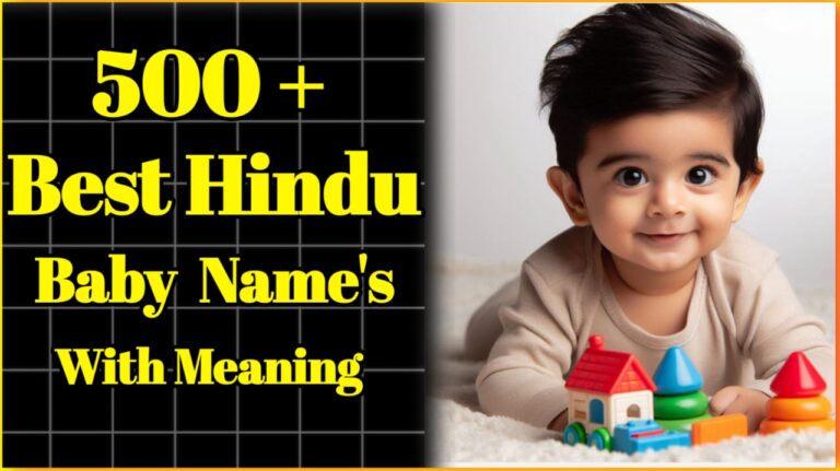 500+ Best Baby Boy Names Hindu With Meaning