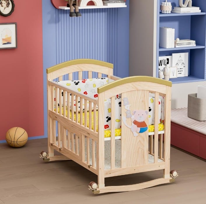 Crib and Mattress​ https://amzn.to/3B6t5Vy